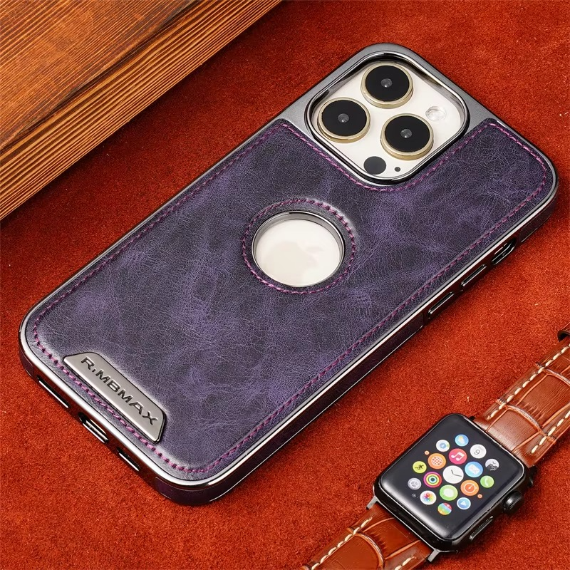 Luxury iPhone Case — Business Leather Magnetic Full-Coverage Shockproof PU Leather Cover, Non-Slip Protection