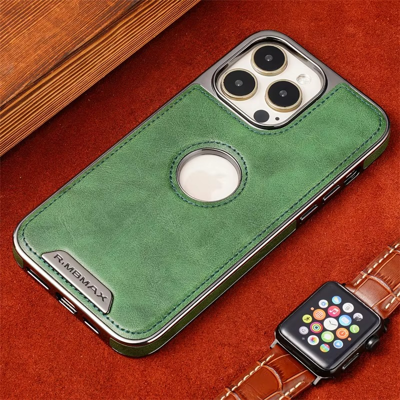 Luxury iPhone Case — Business Leather Magnetic Full-Coverage Shockproof PU Leather Cover, Non-Slip Protection