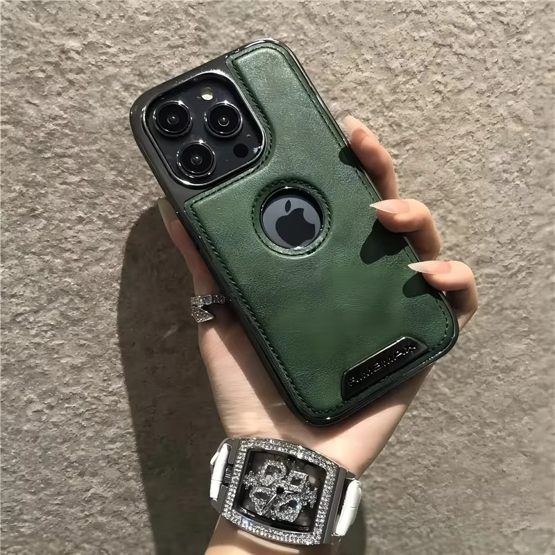 Luxury iPhone Case — Business Leather Magnetic Full-Coverage Shockproof PU Leather Cover, Non-Slip Protection