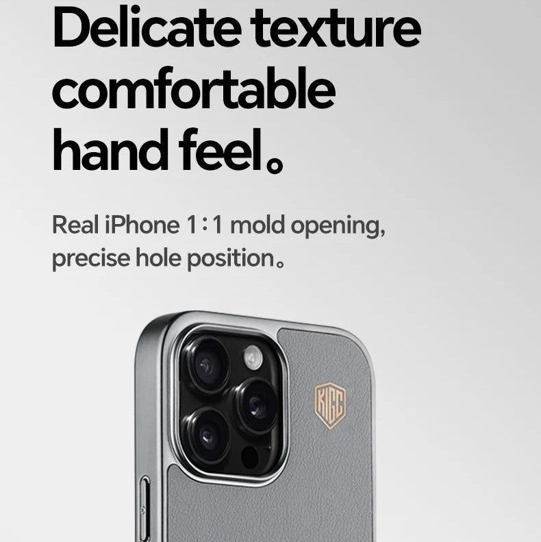 Luxury iPhone Case — Card Holder Bag with Matte Shockproof Leather Cover, Anti-Fingerprint Anti-Scratch Half-Wrapped PC+TPU Design, Textured Letter Finish