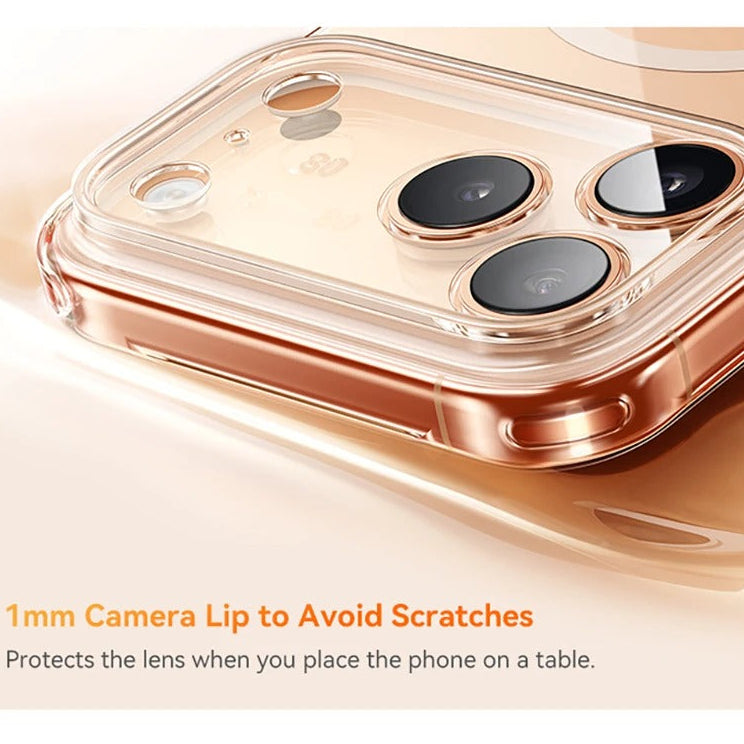 Luxury iPhone Case — Clear MagSafe Magnetic Cover with Ultra-Thin Anti-Yellowing PC Design, Strong N54 Magnets and Shockproof Grip Protection