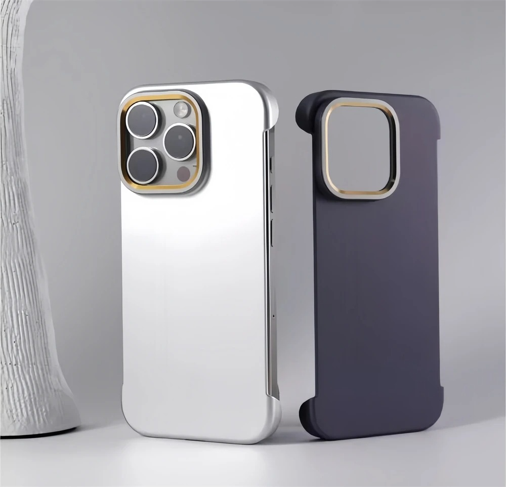 Luxury iPhone Case — Frameless Alloy-Lens MagSafe Cover with Heat-Dissipation Design, Slim Wireless-Charging PC Build & Lightweight Non-Slip Protection