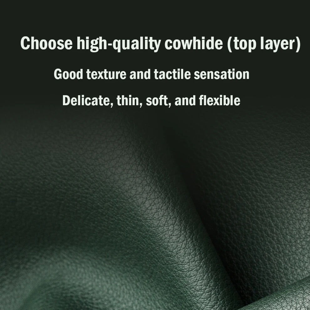 Luxury iPhone Case — Handmade Genuine Leather Wallet Flip Cover with Card Slots, Ultra-Slim Shockproof Design & Horizontal Stand Function