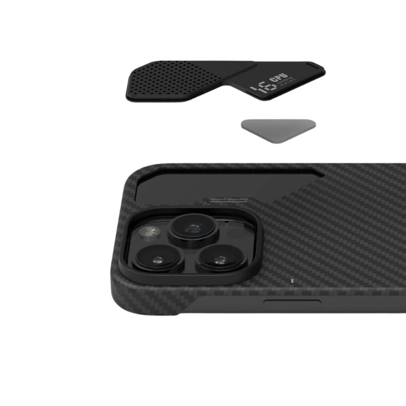 Luxury iPhone Case — Kevlar Aramid Fiber Magnetic Cover with Carbon Fiber Texture, Shockproof and Durable Protective Design