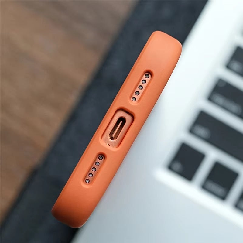 Luxury iPhone Case — MagSafe Magnetic TPU+PC Shockproof Cover with Camera Button and Anti-Fingerprint Matte Finish