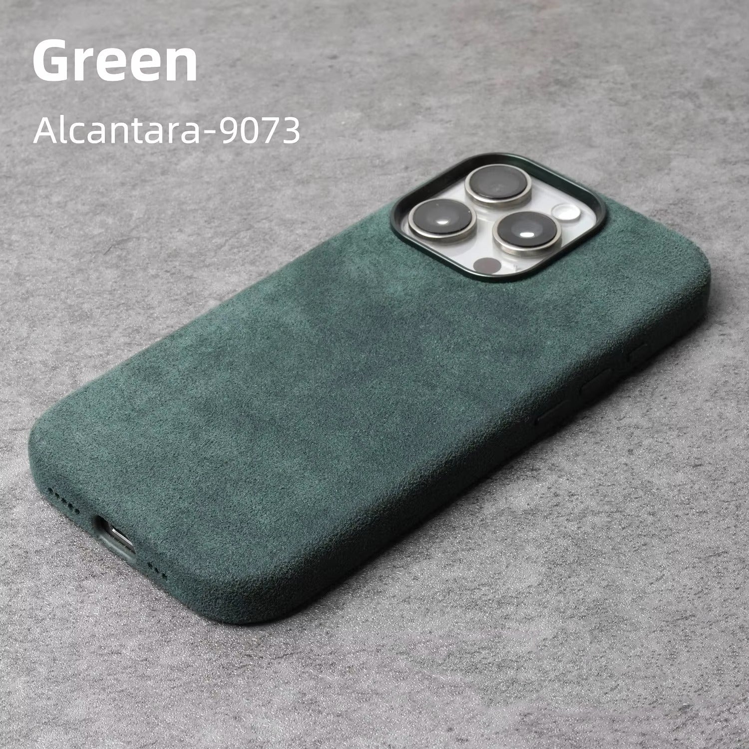 Luxury iPhone Case — MagSafe Suede Leather Cover with Supercar-Inspired Interior Design, Anti-Fingerprint Matte Finish and Non-Slip Protection