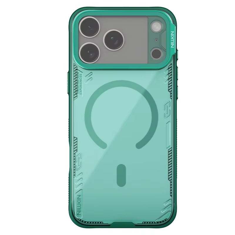 Luxury iPhone Case — Magnetic Transparent Cover with Slide Camera Lens Protection, Anti-Fingerprint Shockproof Non-Slip Design