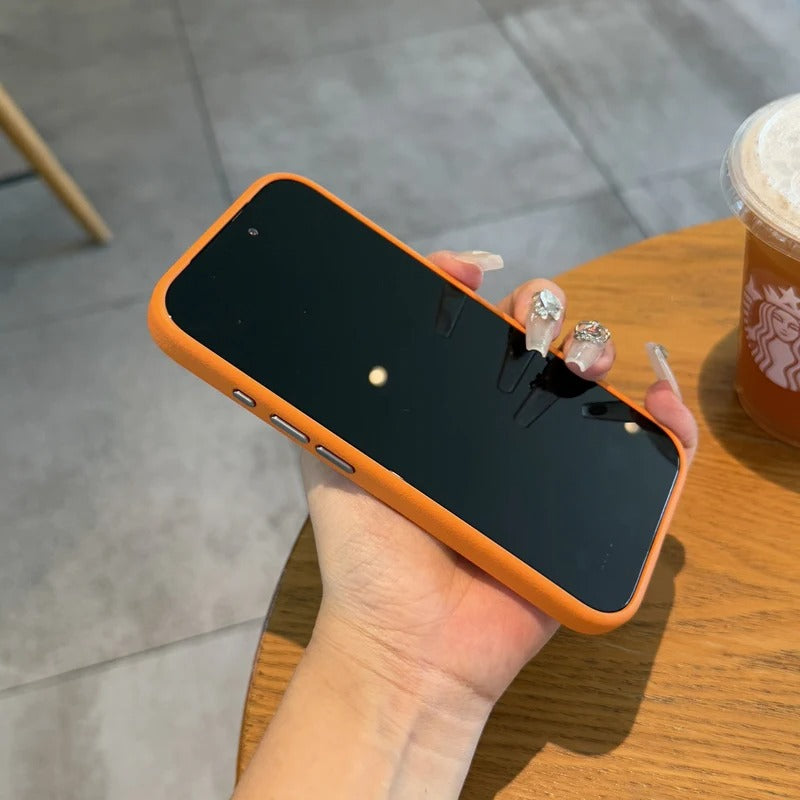 Luxury iPhone Case — Magnetic, Shockproof Leather Cover with MagSafe Wireless Charging Support and Integrated Camera Control Button