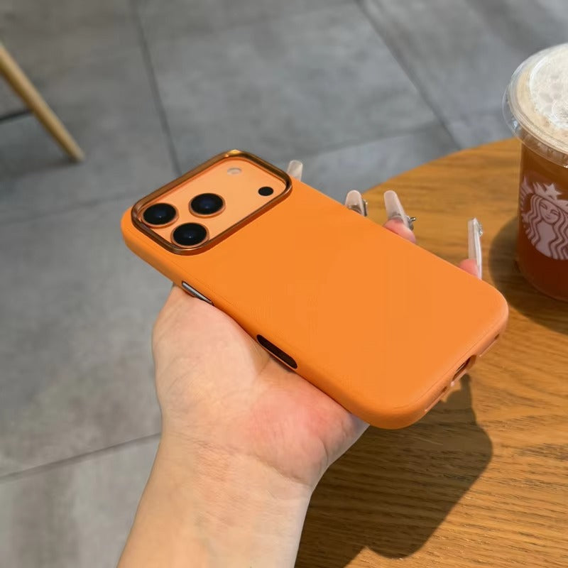 Luxury iPhone Case — Magnetic, Shockproof Leather Cover with MagSafe Wireless Charging Support and Integrated Camera Control Button