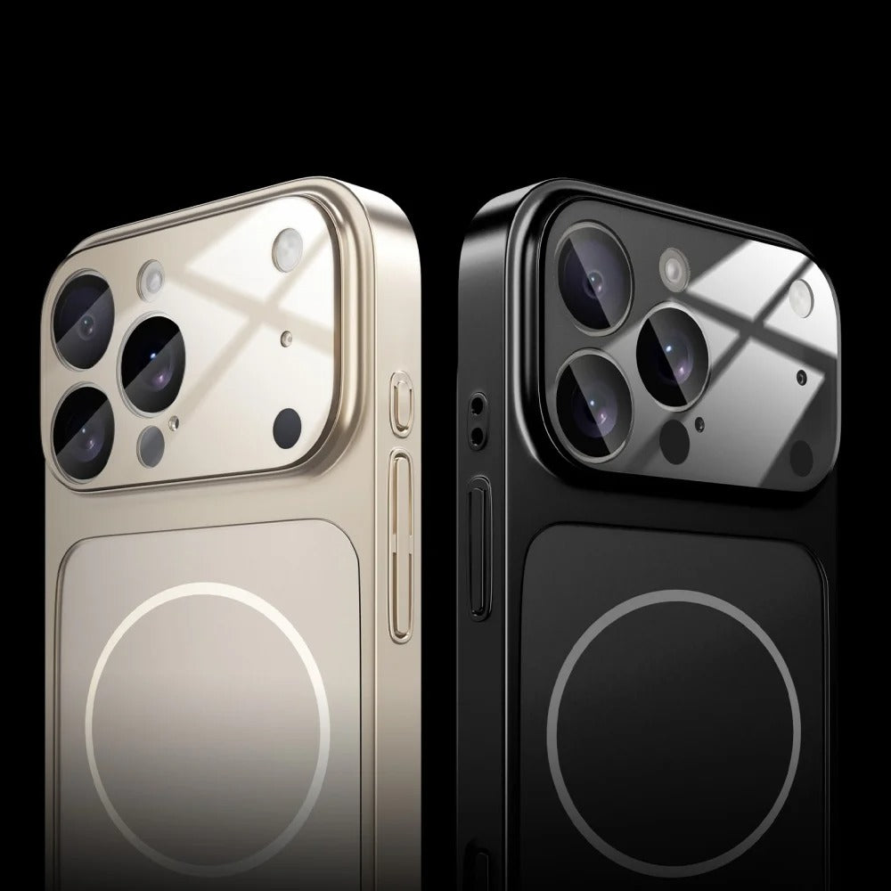 Luxury iPhone Case — Magnetic, Shockproof Nano-Glass Matte Cover with Anti-Fingerprint Armor Design and MagSafe Wireless Charging Support
