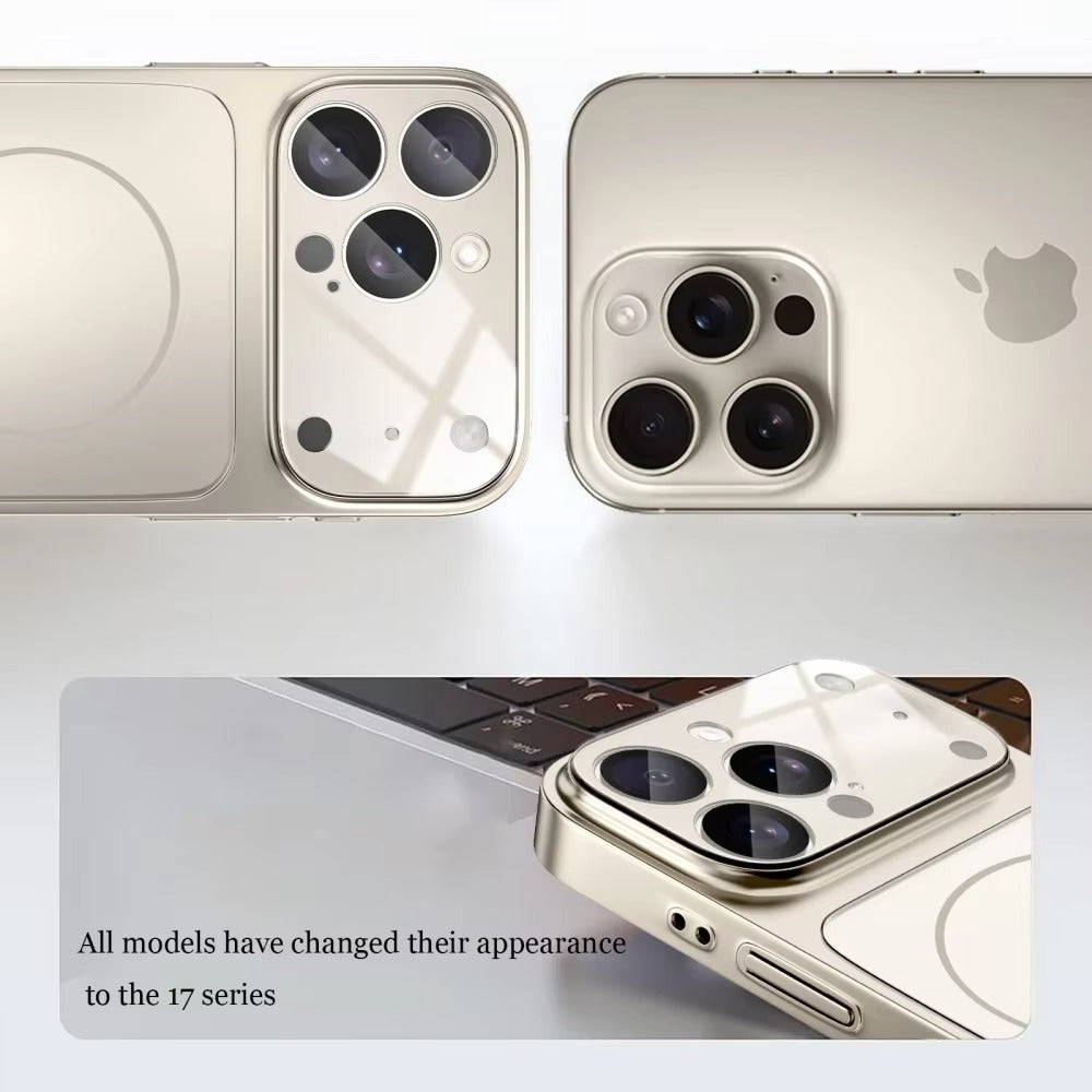 Luxury iPhone Case — Magnetic, Shockproof Nano-Glass Matte Cover with Anti-Fingerprint Armor Design and MagSafe Wireless Charging Support