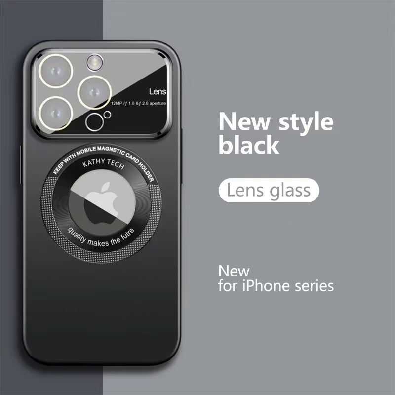 Luxury iPhone Case — Matte Magnetic MagSafe Wireless-Charging Cover with Lens Protection, Shockproof, Anti-Fingerprint, Anti-Scratch, Dustproof Full Coverage Design