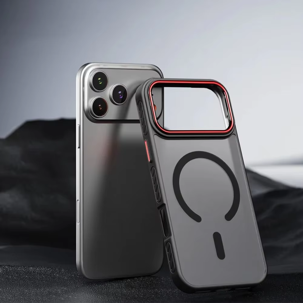 Luxury iPhone Case — Matte Transparent Magnetic Cover with MagSafe, Wireless Charging Support, Shockproof PC+TPU Protective Design