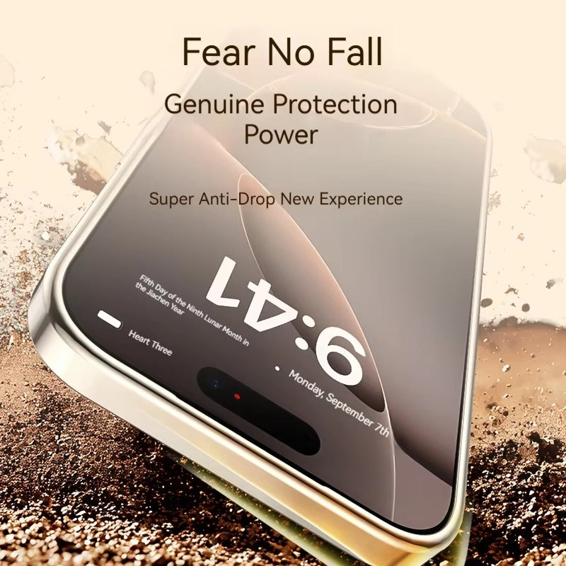 Luxury iPhone Case — PU Leather Cover with Rotating Metal Bracket Stand, Shockproof Back Protection and Premium Non-Slip Design