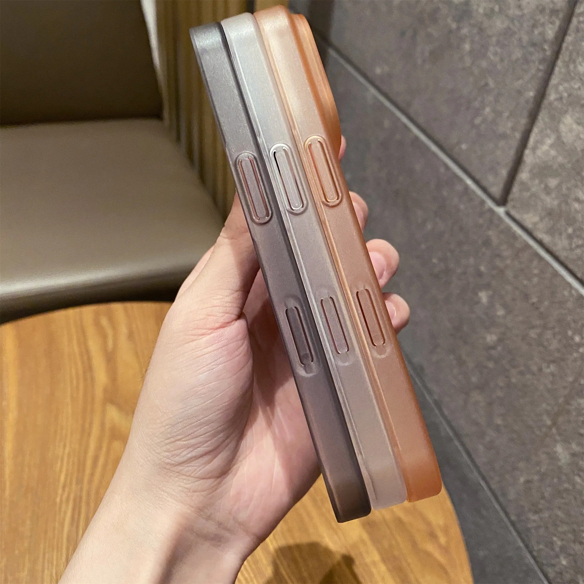 Luxury iPhone Case — Shockproof, Matte Anti-Glare Translucent Full-Coverage Armor Cover with Ultra-Thin Frosted Slim Protection Design