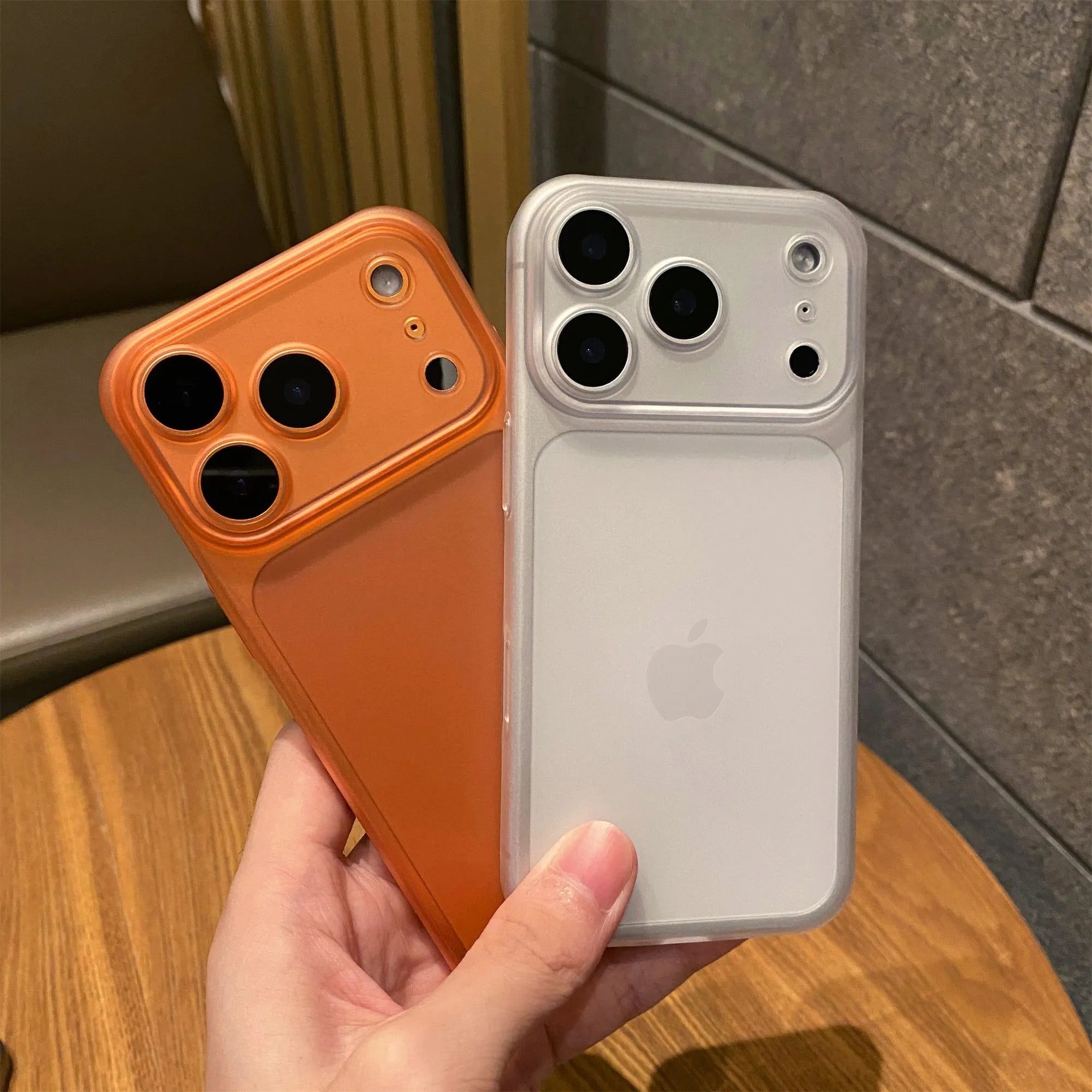 Luxury iPhone Case — Shockproof, Matte Anti-Glare Translucent Full-Coverage Armor Cover with Ultra-Thin Frosted Slim Protection Design