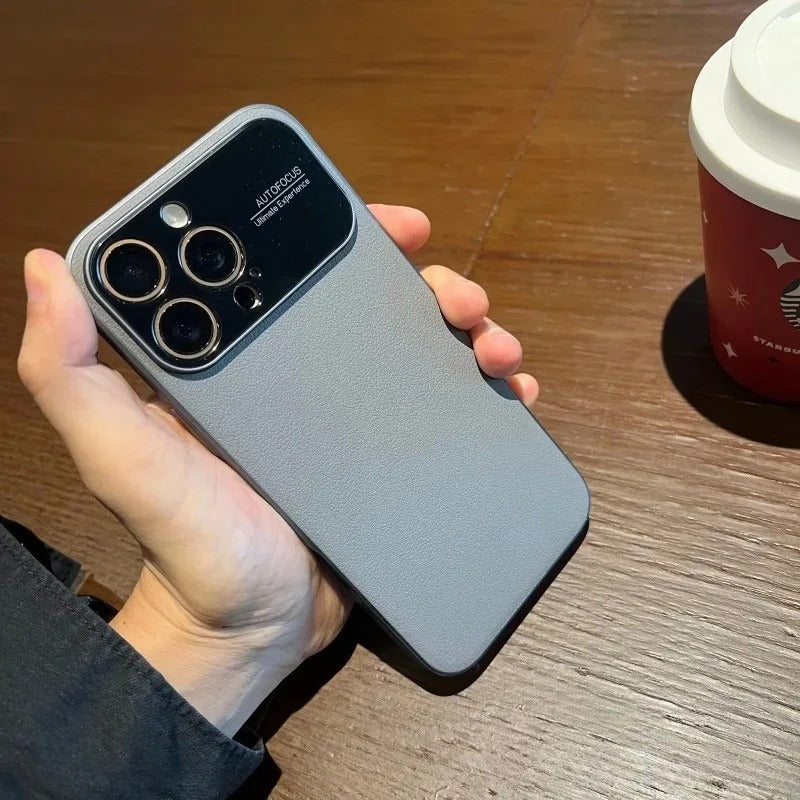Luxury iPhone Case — Slim Magnetic Leather Tough Cover with Lens Protection, Shockproof Heat-Dissipating Design