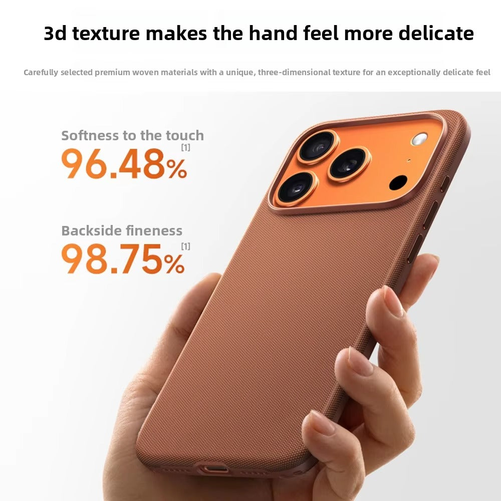 Luxury iPhone Case — TechWoven MagSafe Magnetic Weaving Texture Protective Cover for Wireless Charging