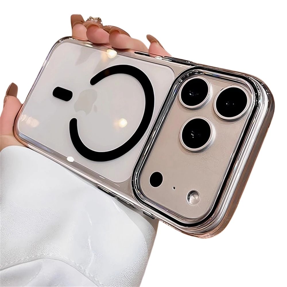 Luxury iPhone Case — Transparent Ultra-Thin MagSafe Magnetic Clear PC+TPU Shockproof Protective Cover