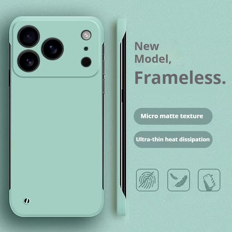 Luxury iPhone Frameless Slim Matte Case — Hard Back Cover with Shockproof Protection, Lightweight Anti-Fingerprint Scratch-Resistant Design, Transparent Minimalist Style