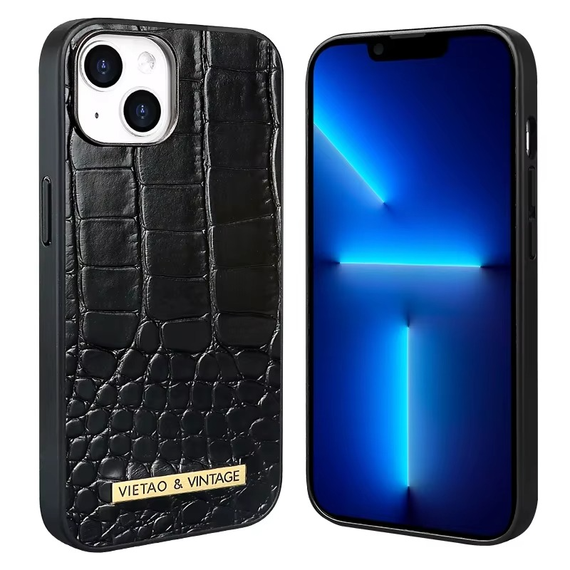 Luxury iPhone Leather Case Business Style — High-End Textured Cover, Slim Protective Design, Anti-Fingerprint Scratch-Resistant Dustproof Finish