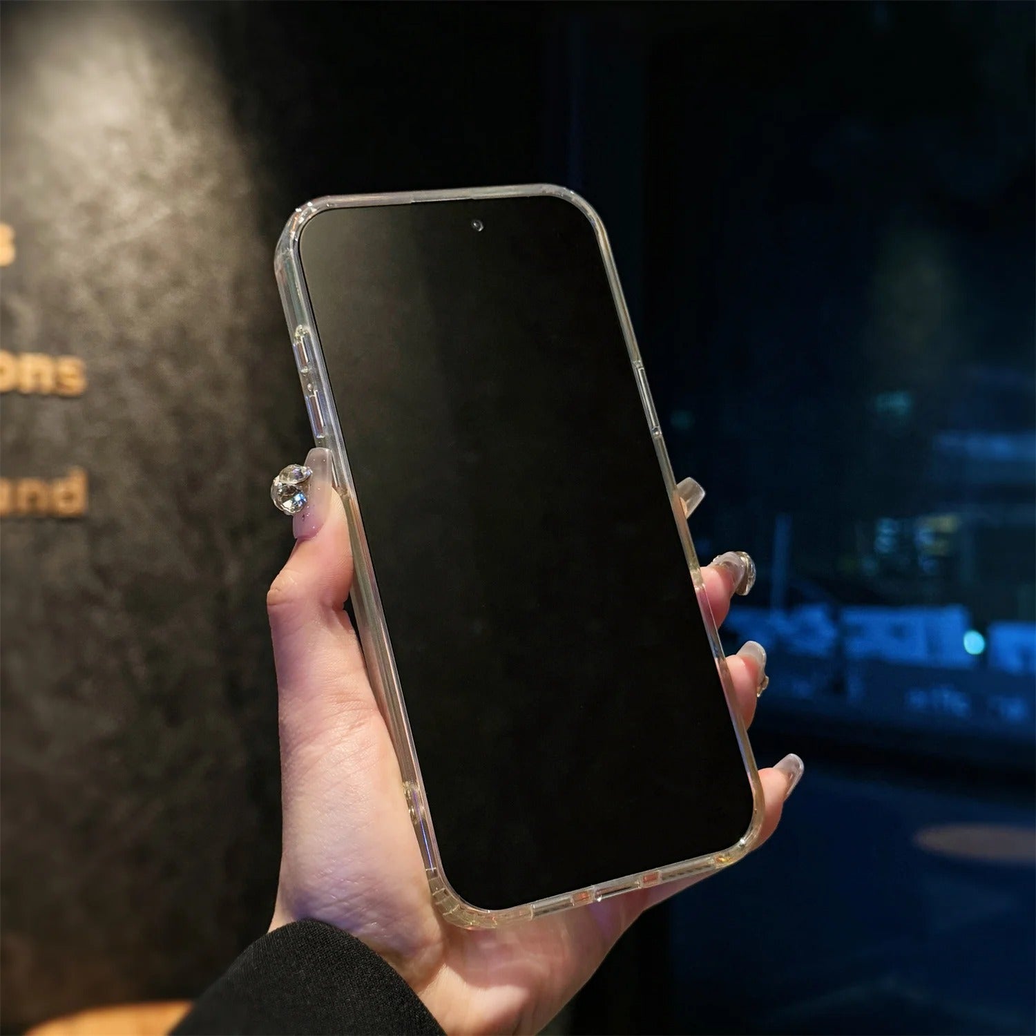 Luxury iPhone MagSafe Case Aurora Gradient Laser Design — Luggage Style Tough Cover, Shockproof Protective Finish for a Stylish Blue Look