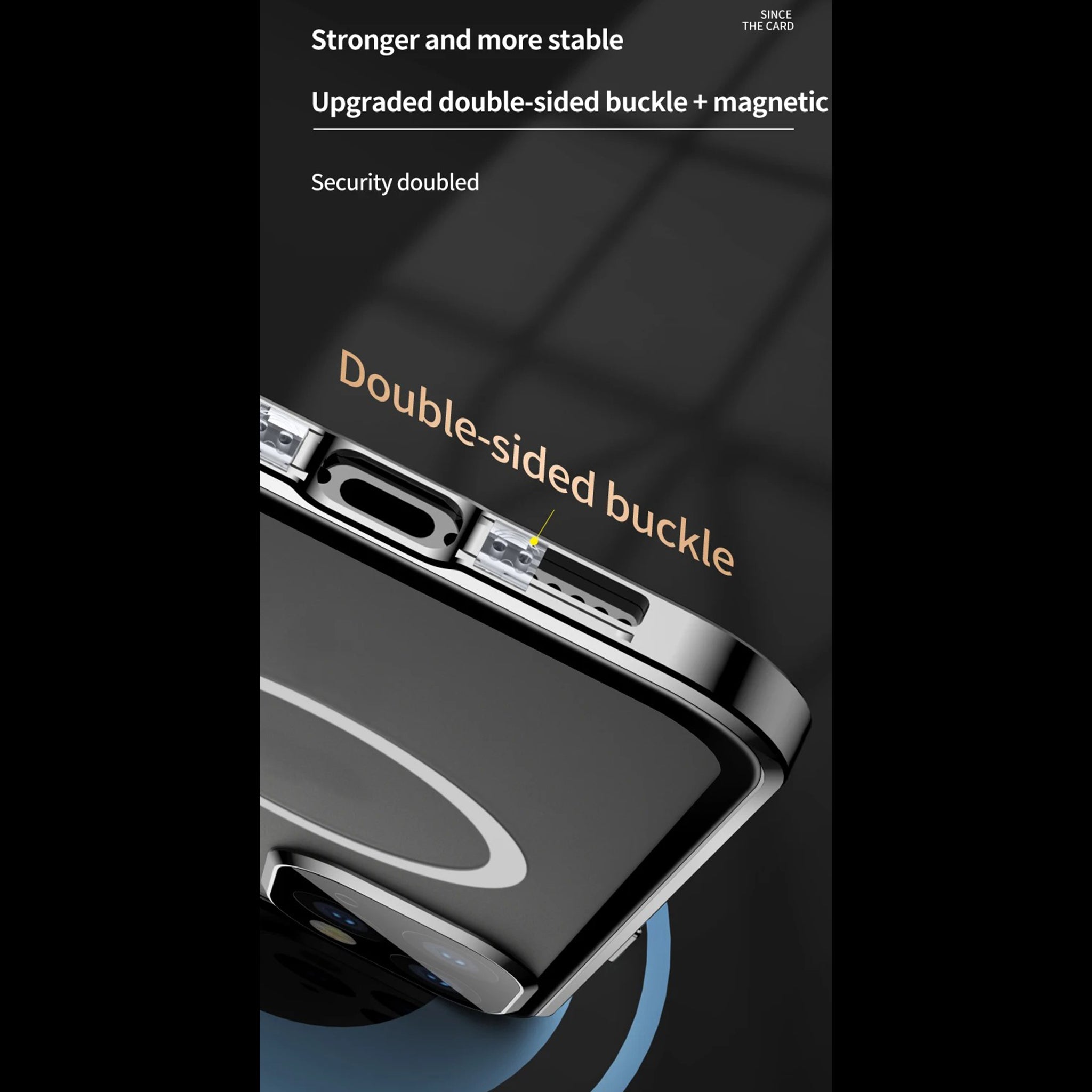 Luxury iPhone MagSafe Case Double-Sided Glass Cover — 360° Full Body HD Transparent Protection, Magnetic Metal Alloy Frame, Shockproof Anti-Fingerprint Design