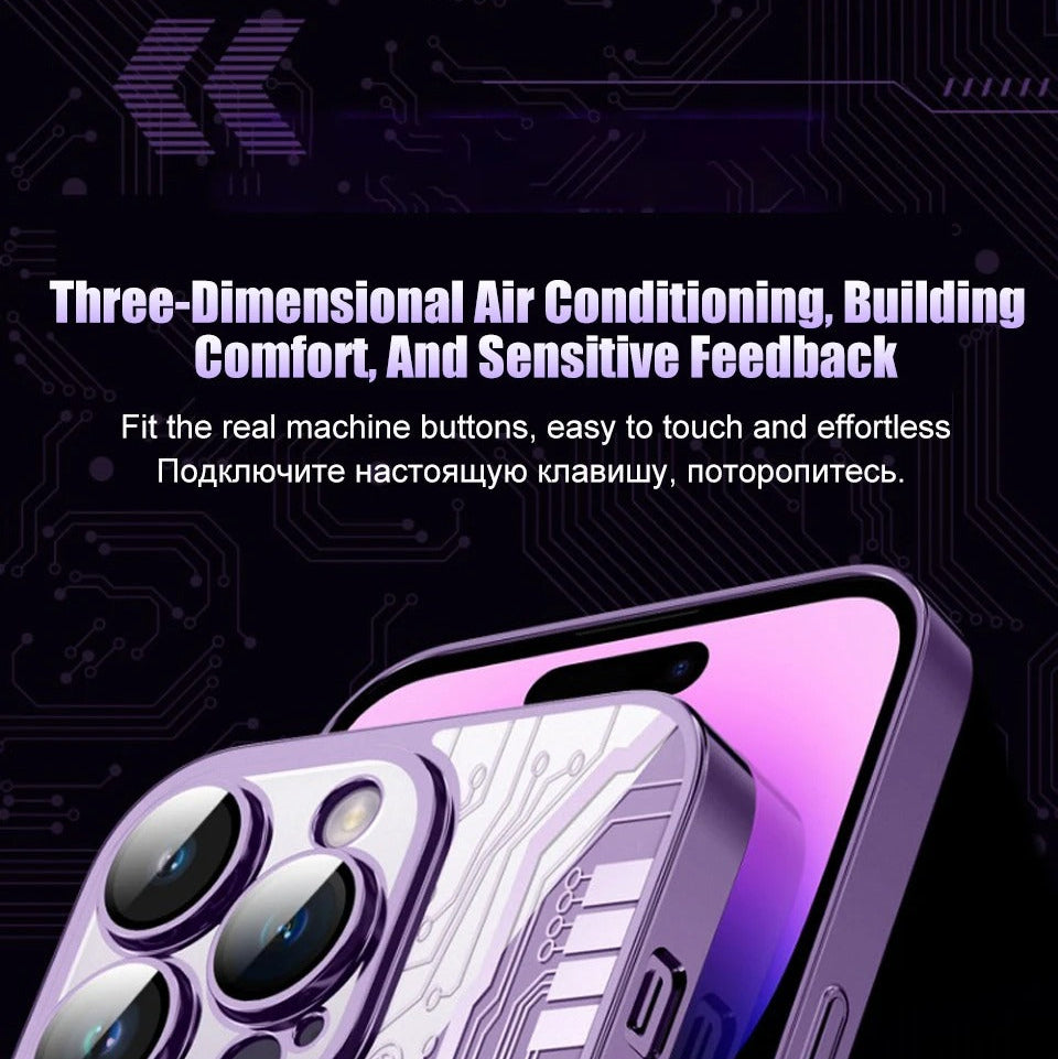 Luxury iPhone MagSafe Case Plating Design — Soft Magnetic Bumper Cover, Wireless Charging Compatible, Slim Shockproof Anti-Fingerprint Transparent Protection