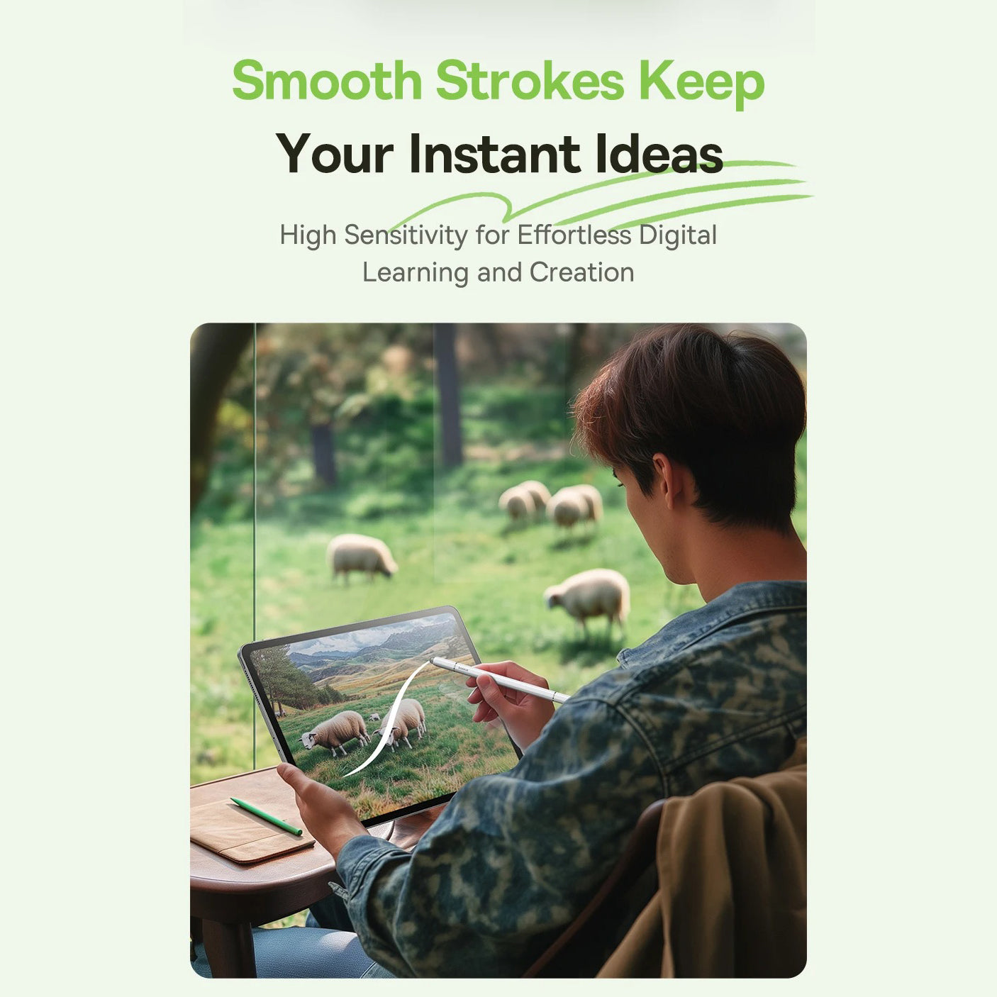 Premium 3-in-1 Stylus Pen with Magnetic Suction, Smooth Touch Control, Metal Construction, Universal Writing & Drawing Tool for Tablets