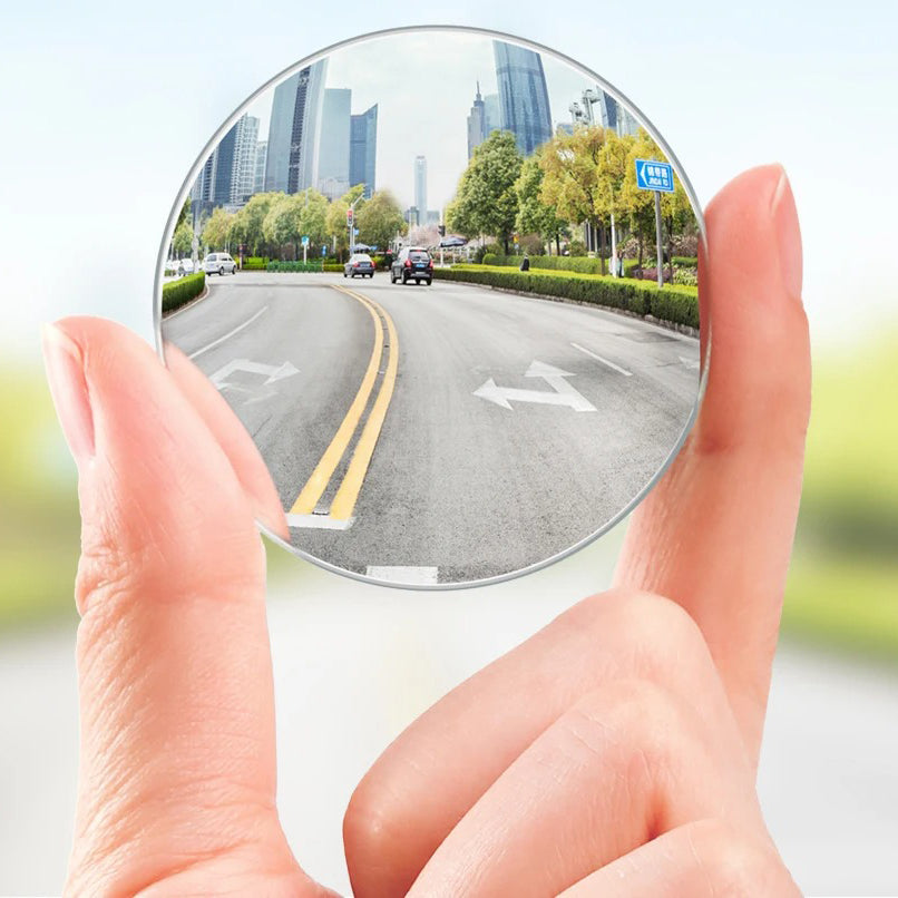 Premium 360° Wide Angle Car Blind Spot Mirrors with HD Convex Glass, Rimless Design for Safer Driving & Parking