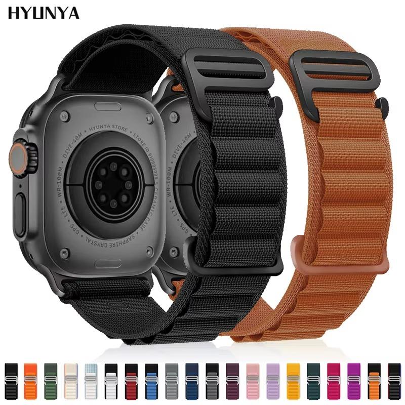 Premium Apple Watch Alpine Loop Strap, Durable Nylon Rugged Band for 49mm 45mm 44mm 42mm 41mm