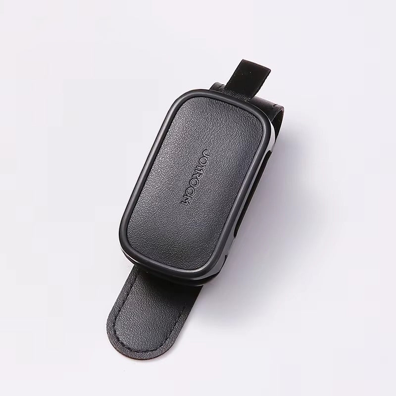 Premium Car Sunglasses Holder with Universal Sun Visor Clip, Lightweight ABS Leather Design, Secure Eyeglass Storage & Card Ticket Organizer