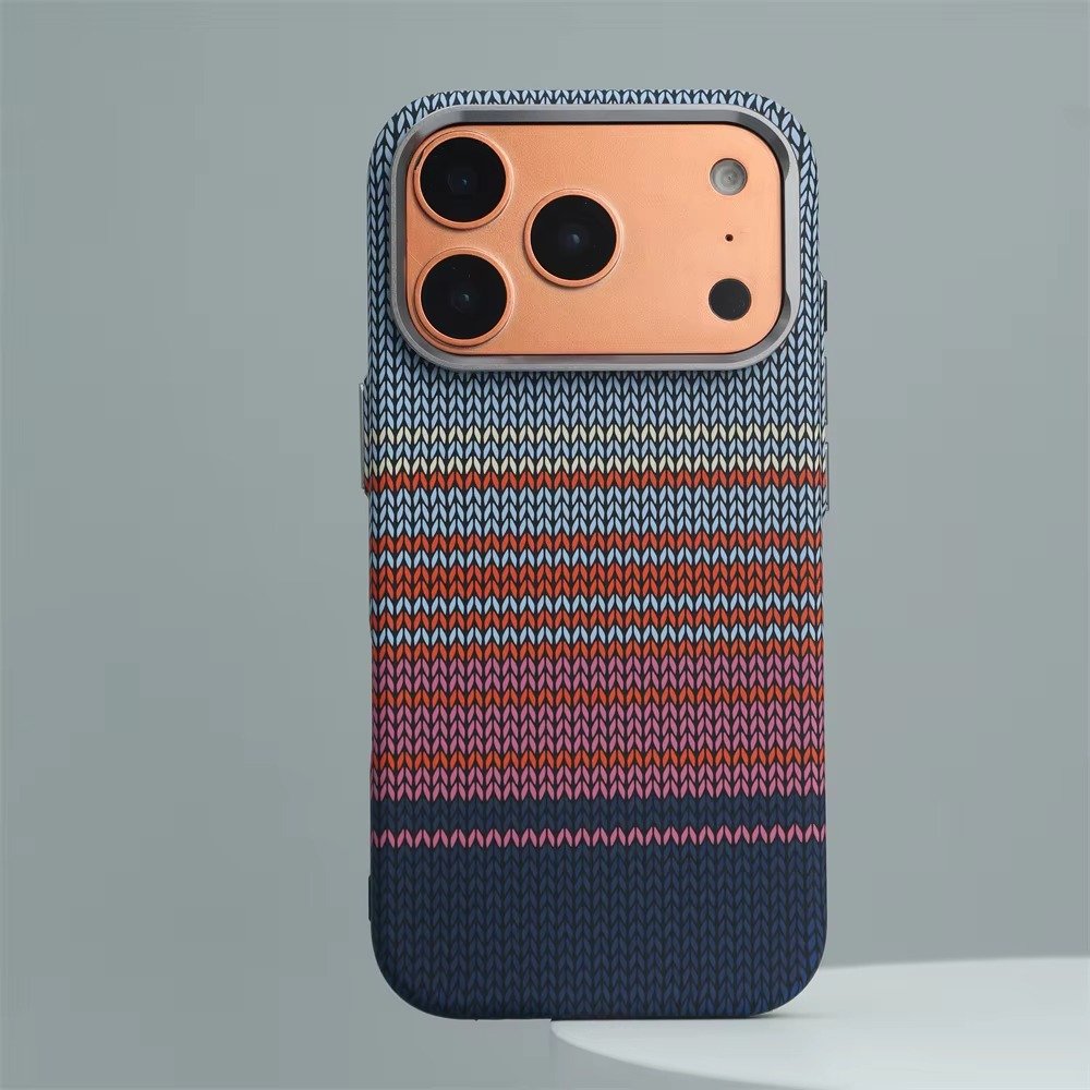 Premium Carbon Fiber Texture iPhone Case — Half-Wrapped MagSafe Compatible, Shockproof, Anti-Fingerprint, Anti-Scratch, Lightweight Wireless Charging Cover