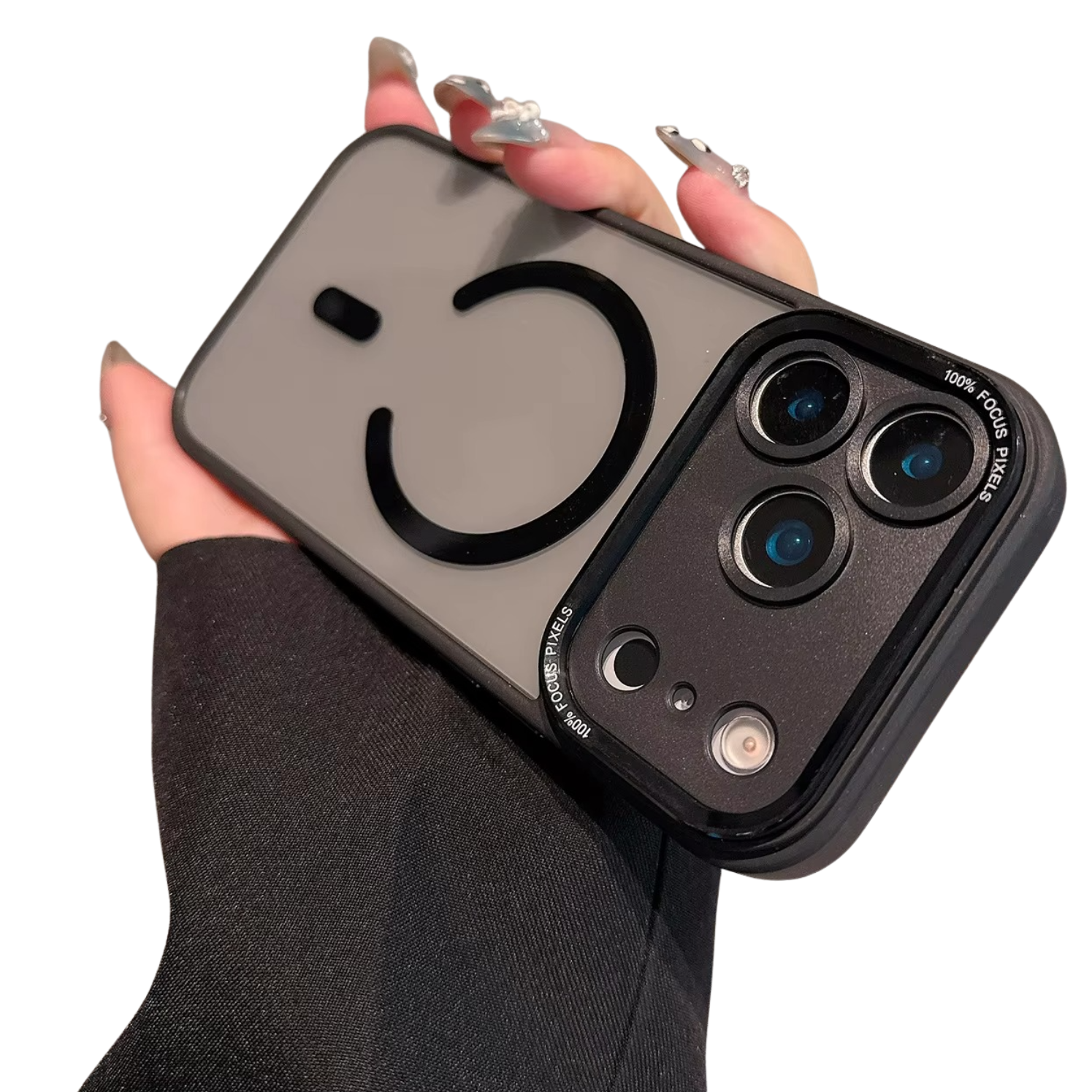 Premium Clear Magnetic iPhone Case MagSafe Compatible Shockproof Anti-Fingerprint Cover with Wireless Charging Support and Slim Grip Design