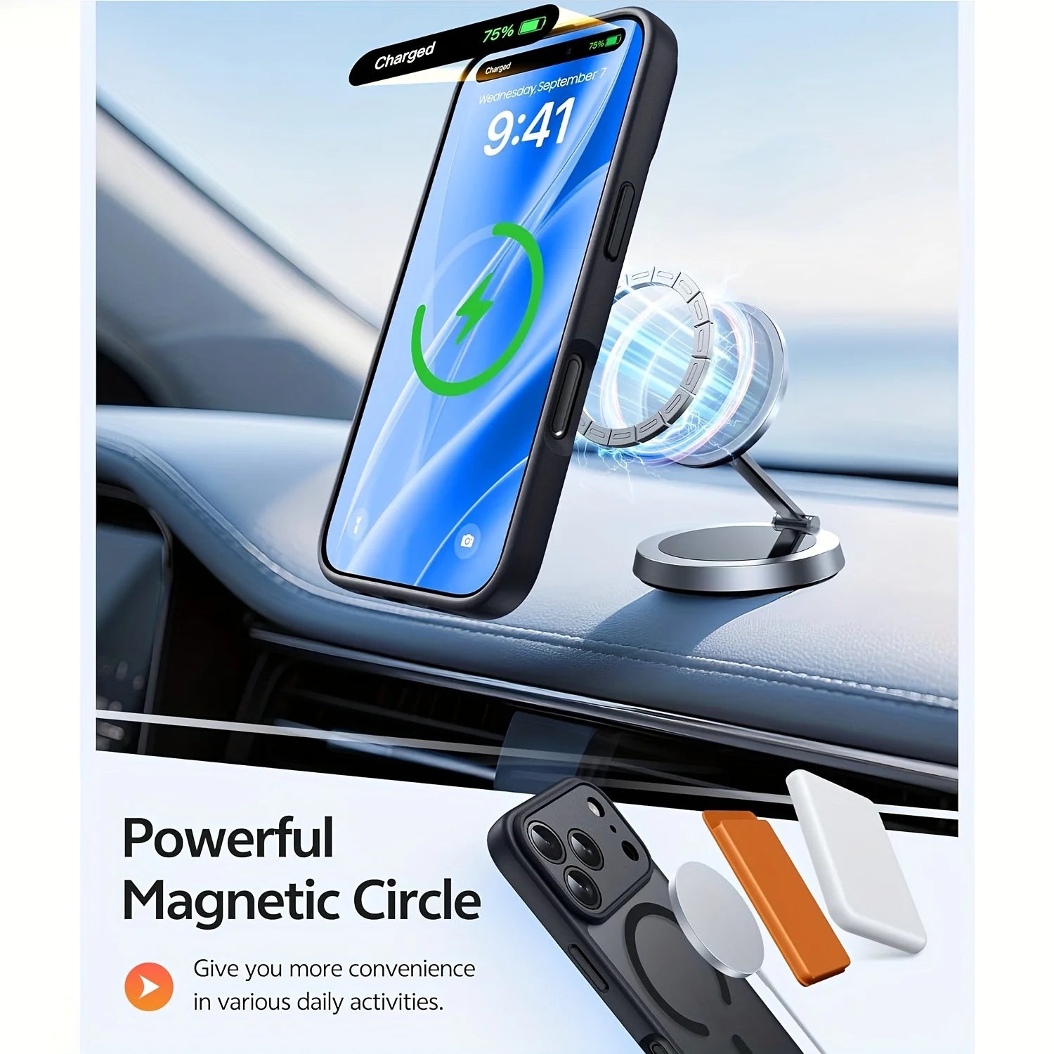 Premium Magnetic iPhone Case — Matte Translucent Skin-Feel Cover with MagSafe Wireless Charging, Shockproof Anti-Fingerprint PC+TPU Design