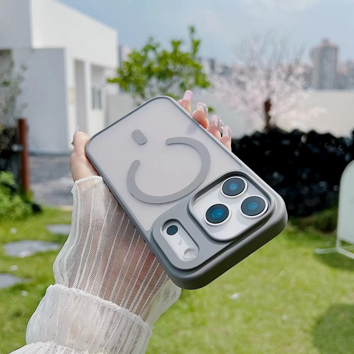 Premium Magnetic iPhone Case — Matte Translucent Skin-Feel Cover with MagSafe Wireless Charging, Shockproof Anti-Fingerprint PC+TPU Design