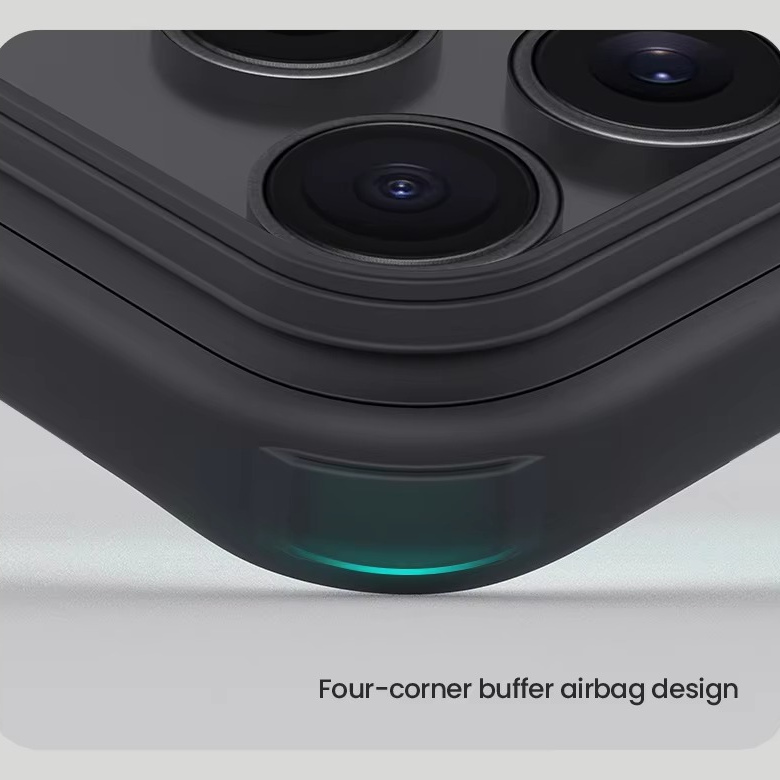 Premium Shockproof iPhone Case — Airbag Drop Protection, Anti-Scratch Frosted PC+TPU Tough Cover with Non-Slip Texture and Raised Edges