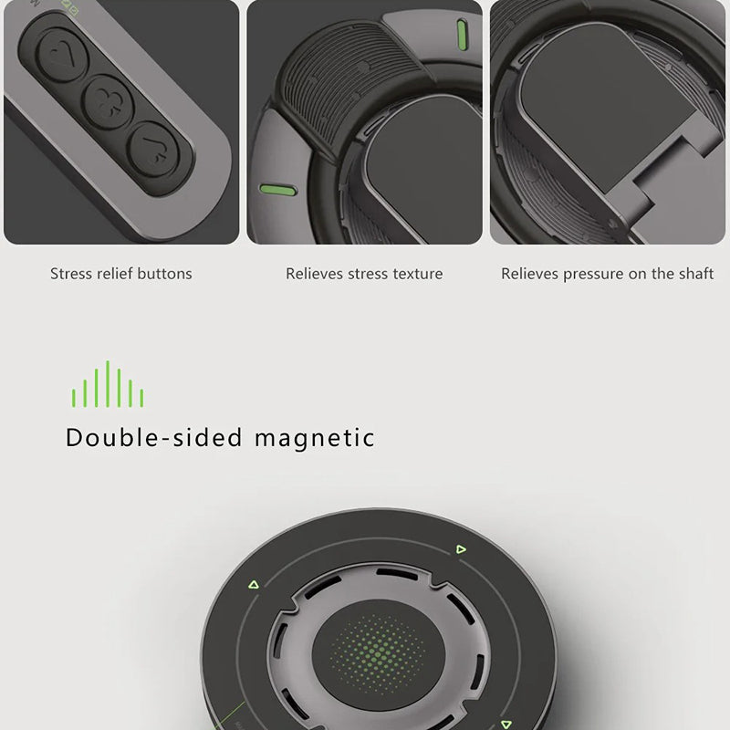 Premium Universal Magnetic Phone Holder with Rotatable Grip Stand, Finger Ring Support, Adjustable Bracket & Desk/Wall Mount Design