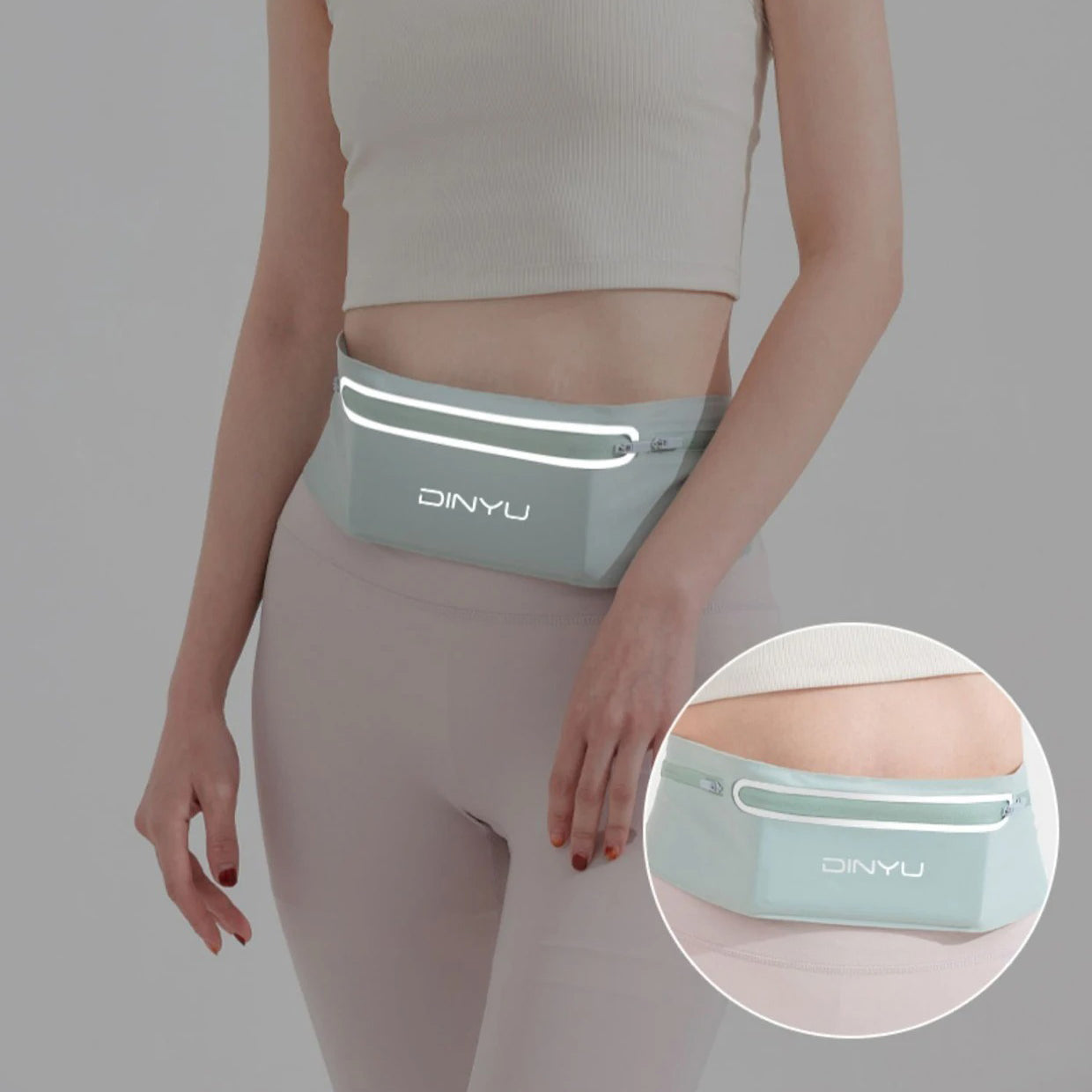 Premium Waterproof Running Waist Bag with Reflective Strip, Lightweight Sports Fanny Pack, Secure Phone Pouch for Gym, Jogging & Outdoor Use