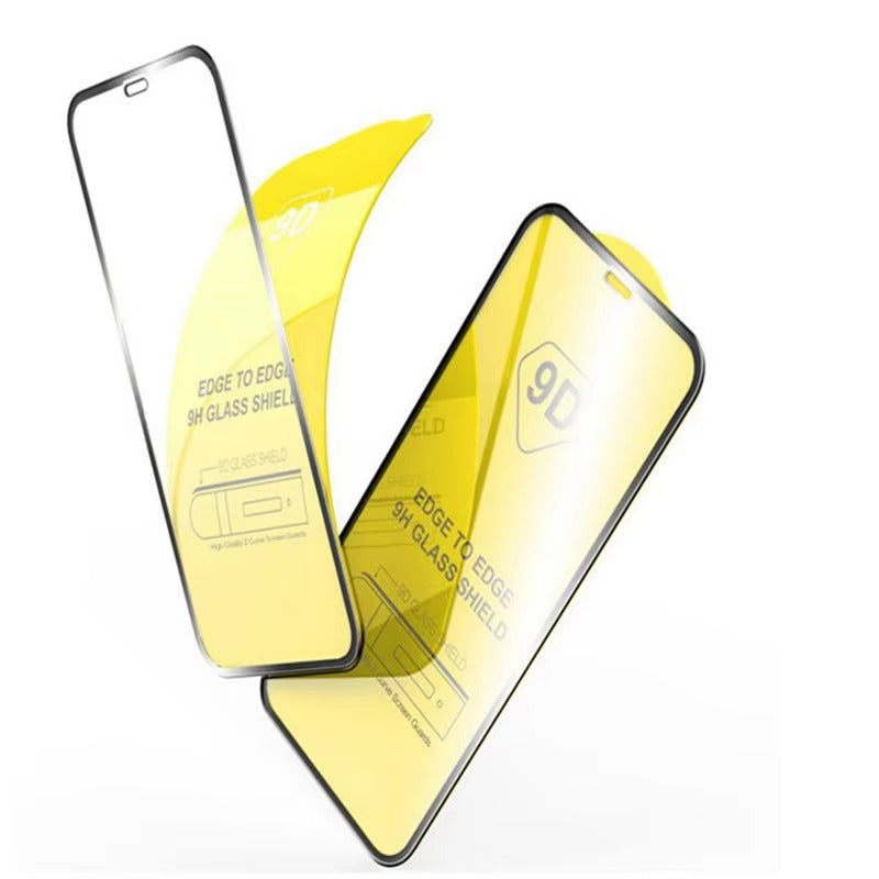 Premium iPhone 9D Tempered Glass Screen Protector – Clear HD Front Protection, Anti-Fingerprint, Anti-Scratch & Shatter-Resistant Protective Glass