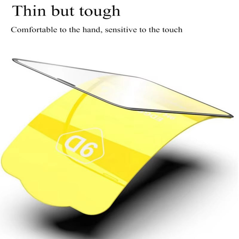 Premium iPhone 9D Tempered Glass Screen Protector – Clear HD Front Protection, Anti-Fingerprint, Anti-Scratch & Shatter-Resistant Protective Glass