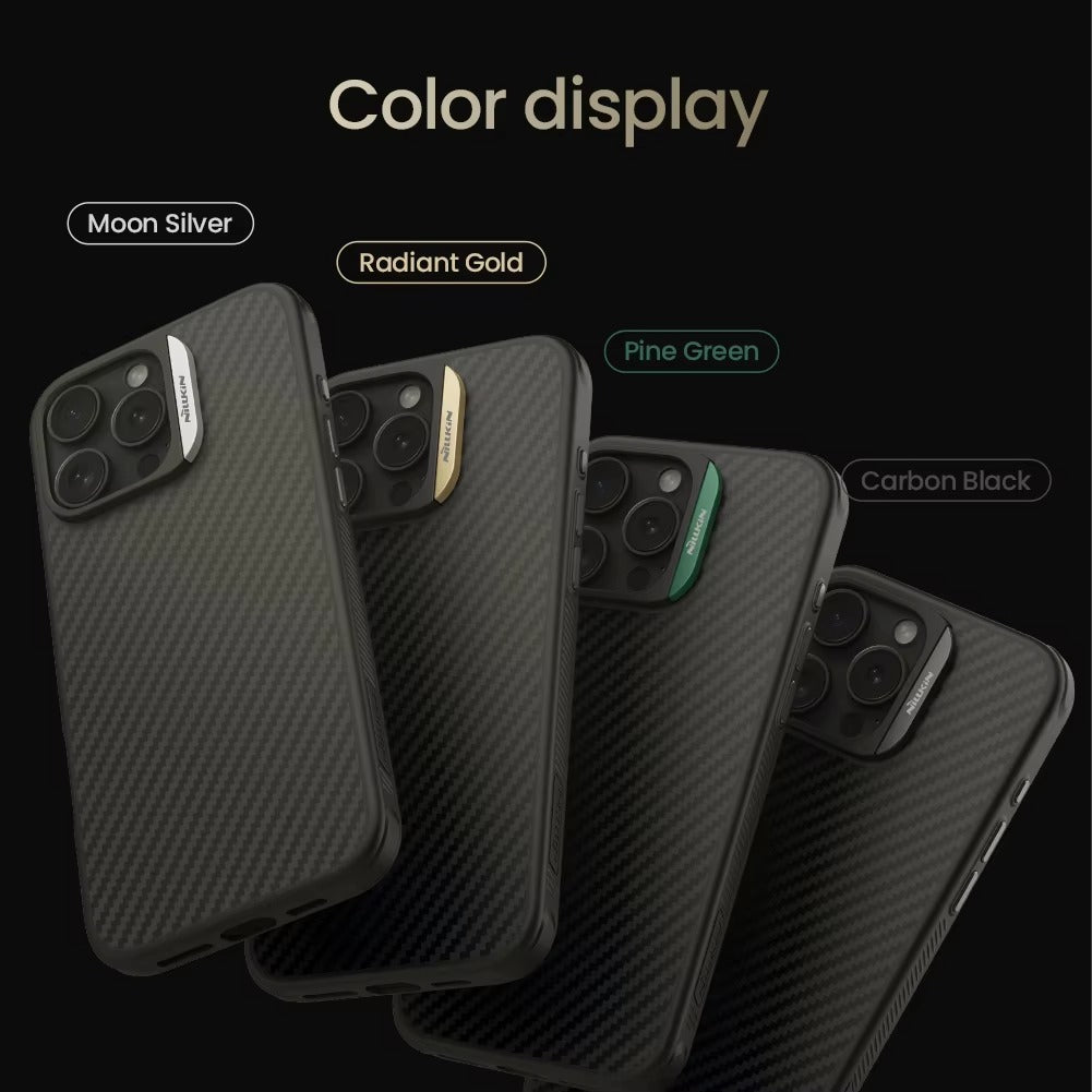 Premium iPhone Case — 600D Kevlar Magnetic Carbon Fiber Cover with Shockproof Full-Coverage PC+TPU Design & MagSafe Wireless Charging Support