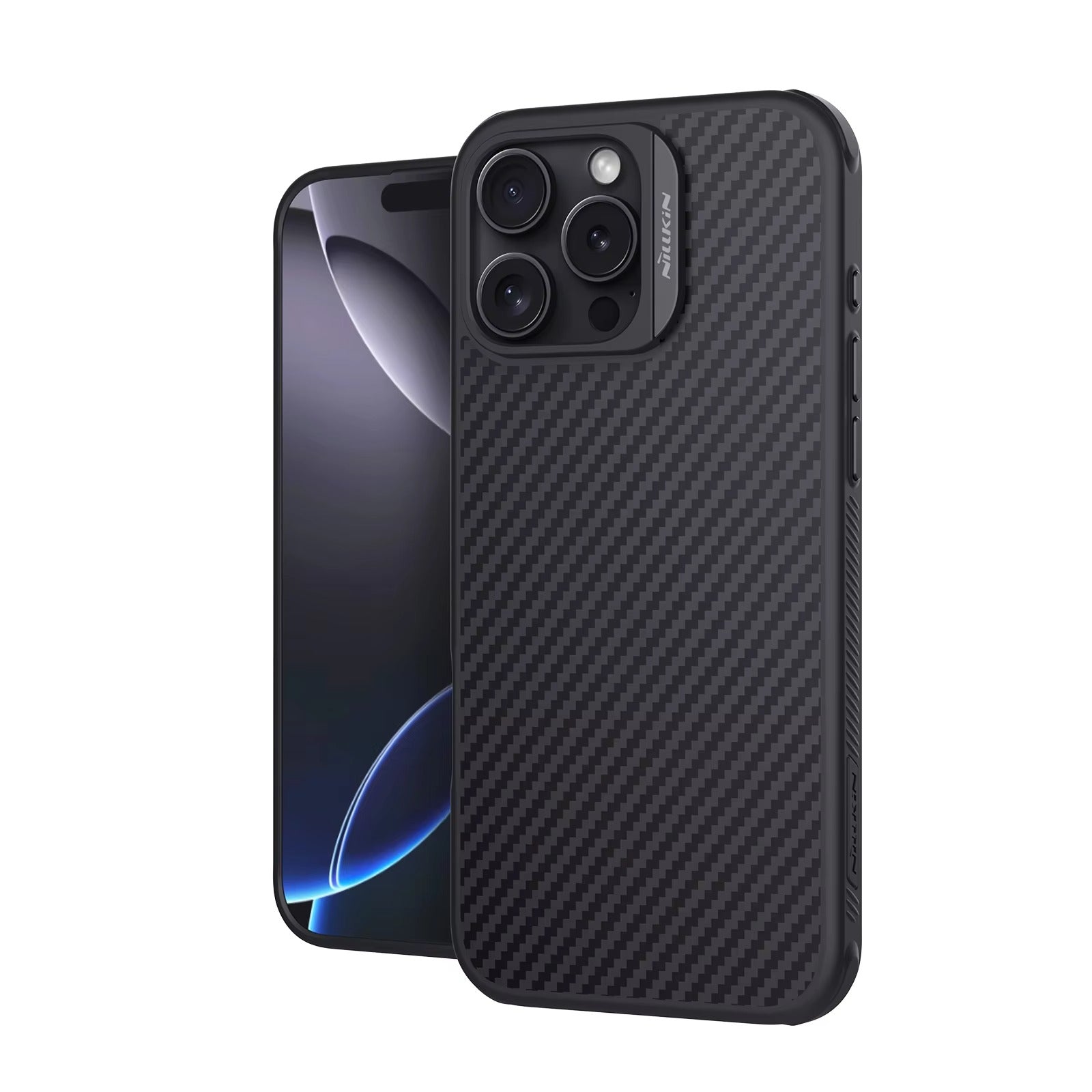 Premium iPhone Case — 600D Kevlar Magnetic Carbon Fiber Cover with Shockproof Full-Coverage PC+TPU Design & MagSafe Wireless Charging Support