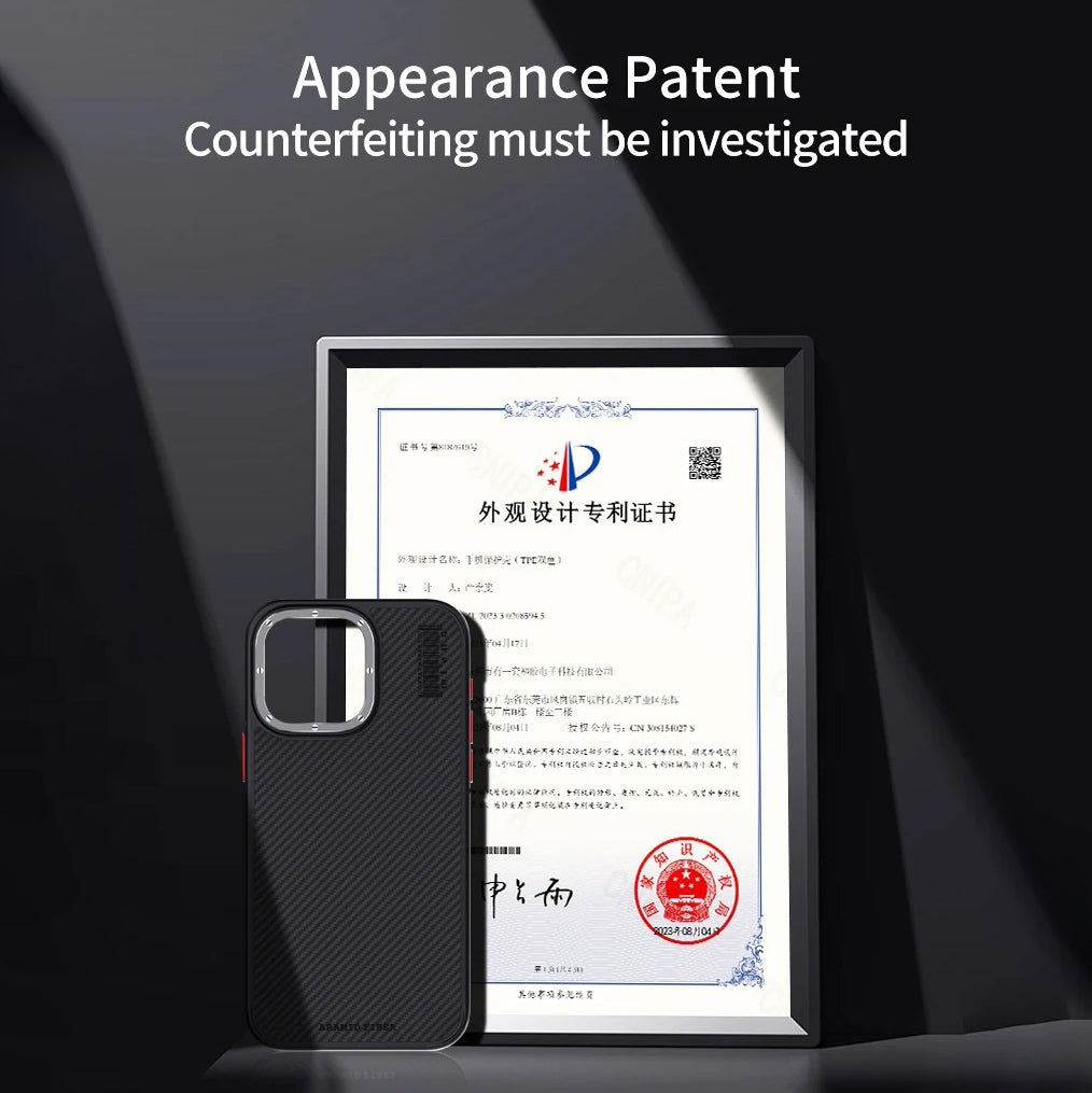 Premium iPhone Case — 600D Kevlar Series Magnetic Cover with Metal Camera Ring, Half-Wrapped Dual-Layer Carbon Fiber Protection & Anti-Fingerprint Design