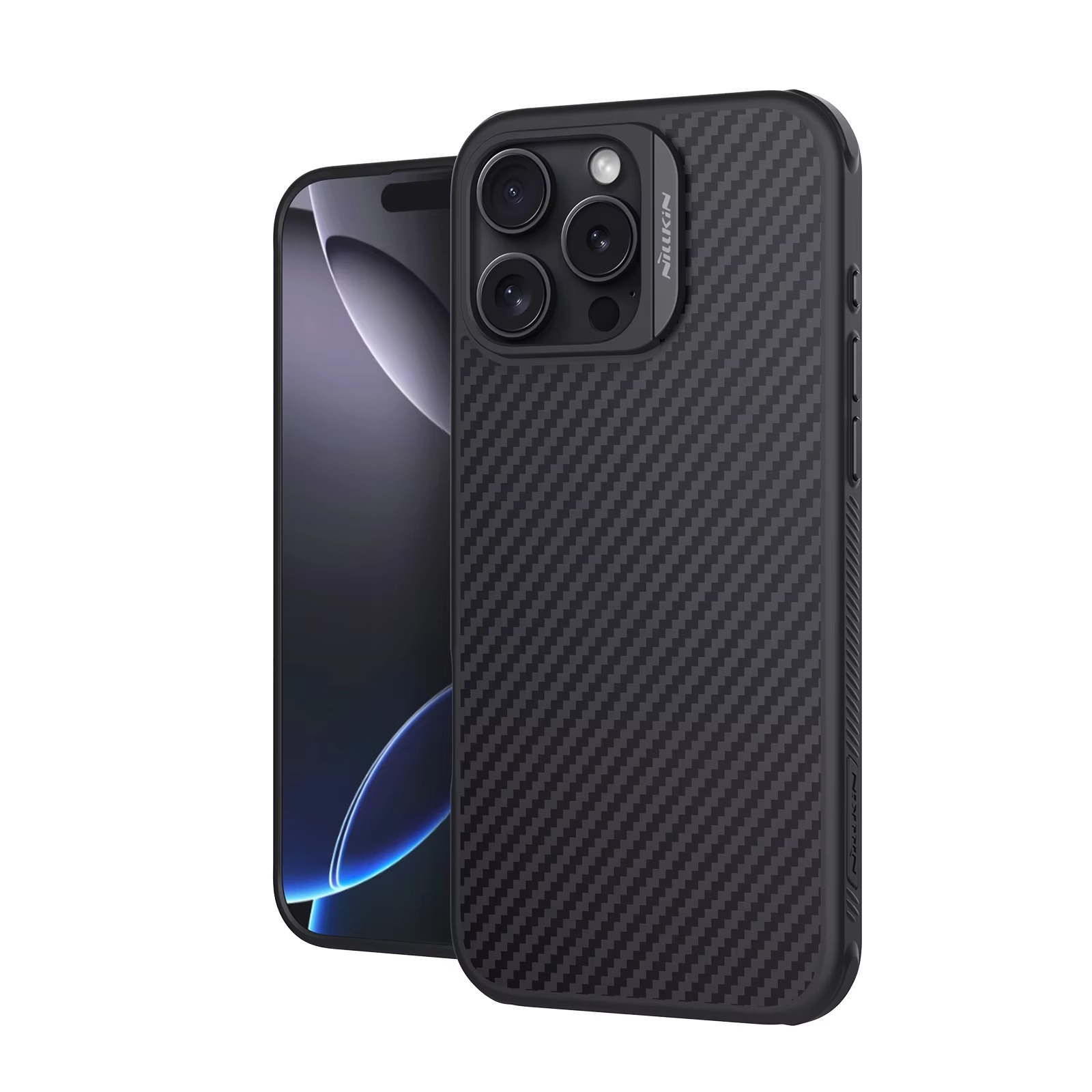 Premium iPhone Case — CarboProp Magnetic TPU+PC Cover with Lens Holder, Shockproof Protective Shell & MagSafe-Compatible Design