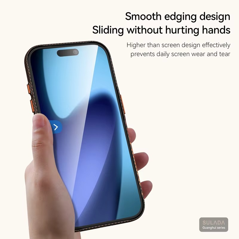 Premium iPhone Case — Carbon Fiber Pattern MagSafe Cover with Kevlar-Style Shockproof PC Hard Protection & Magnetic Alignment Design