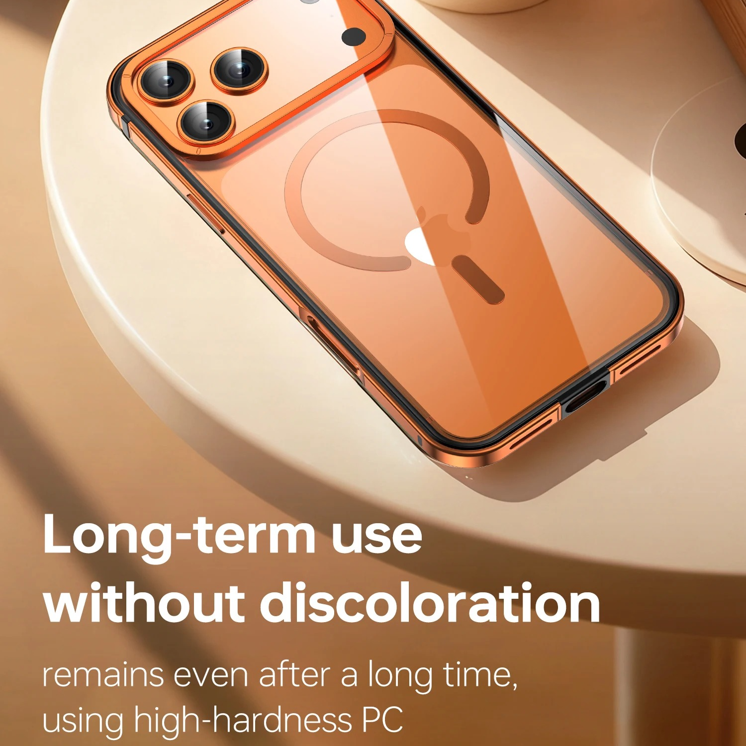 Premium iPhone Case — High-End Metal Frame with MagSafe Magnetic Charging, HD Acrylic Backplate, Durable Aluminum Alloy Protective Design