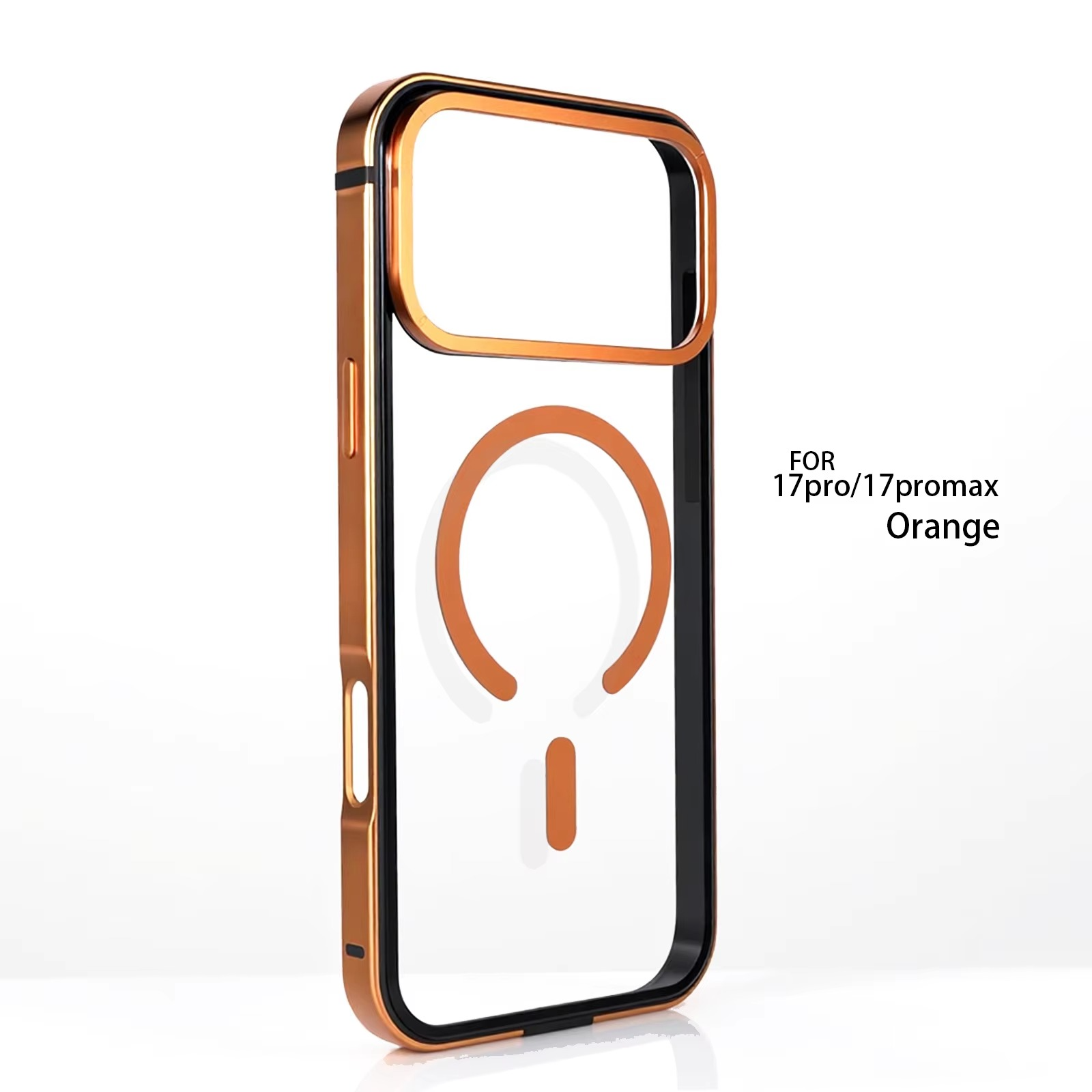 Premium iPhone Case — High-End Metal Frame with MagSafe Magnetic Charging, HD Acrylic Backplate, Durable Aluminum Alloy Protective Design