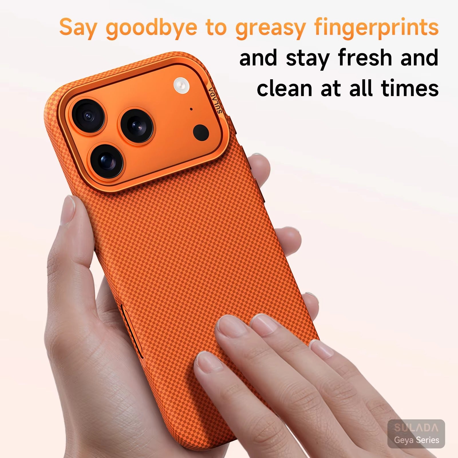 Premium iPhone Case — Kevlar Checkered Magnetic Stand Cover with Carbon Fiber Pattern, MagSafe PC Hard Shell & Raised Scratch-Resistant Lens Protection