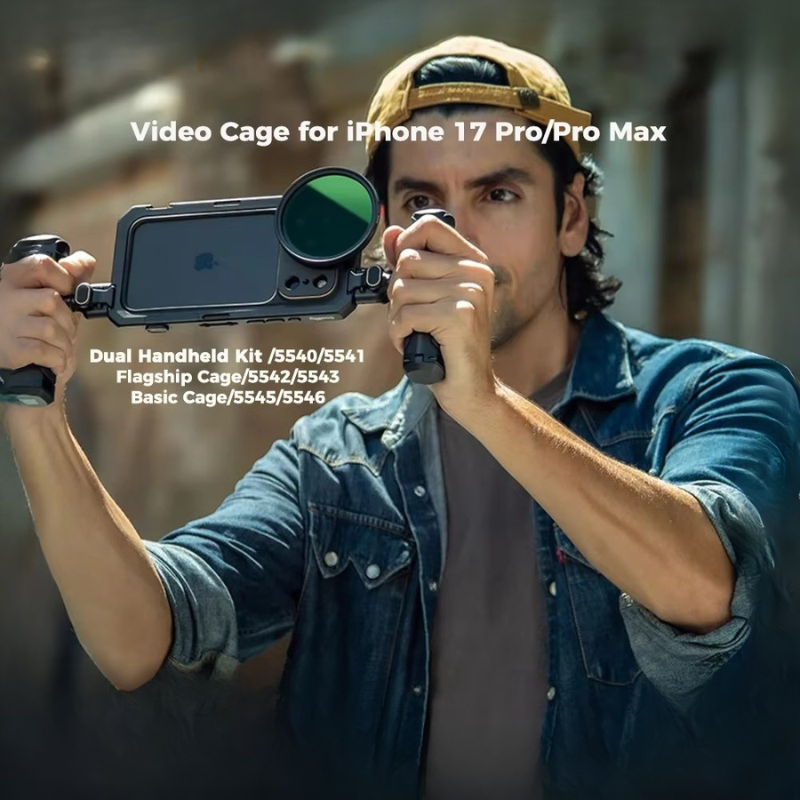 Premium iPhone Case — Lightweight Photography Cover with 67mm Magnetic Filter Support, T-Mount & 17mm Lens Backplates, MagSafe Compatibility, Kickstand & MIL-Grade Protection